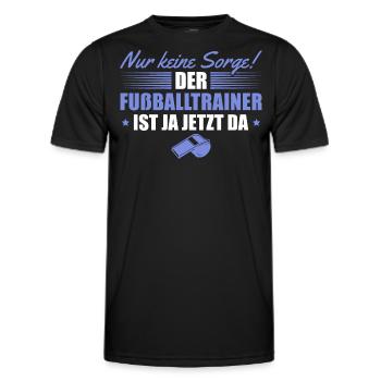 Nur keine Sorge Fußballtrainer Geschenk - Männer Funktions-T-Shirt - Schwarz - Vorne - AI Model Male 178 dark (178cm)