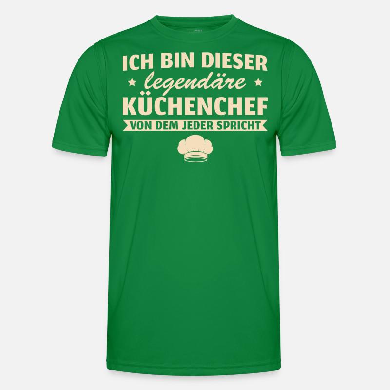 Koch Legendärer Küchenchef Geschenk Männer Funktions-T-Shirt