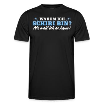 Schiedsrichter Weil ich es kann Unparteiischer - Männer Funktions-T-Shirt - Schwarz - Vorne - AI Model Male 178 dark (178cm)