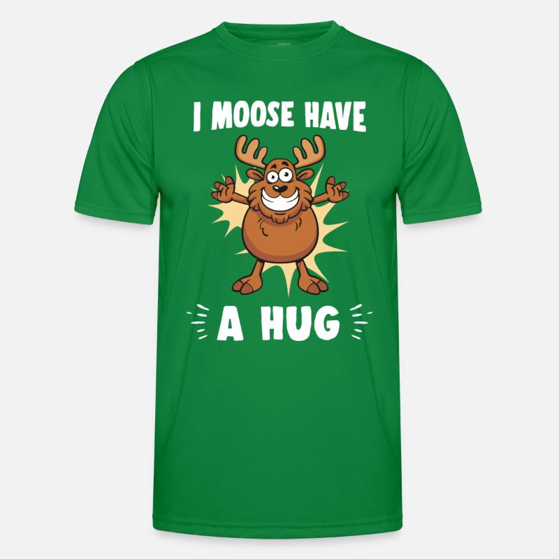 I Moose Have A Hug Hug Cuddle Funny Moose Men's Functional T-Shirt