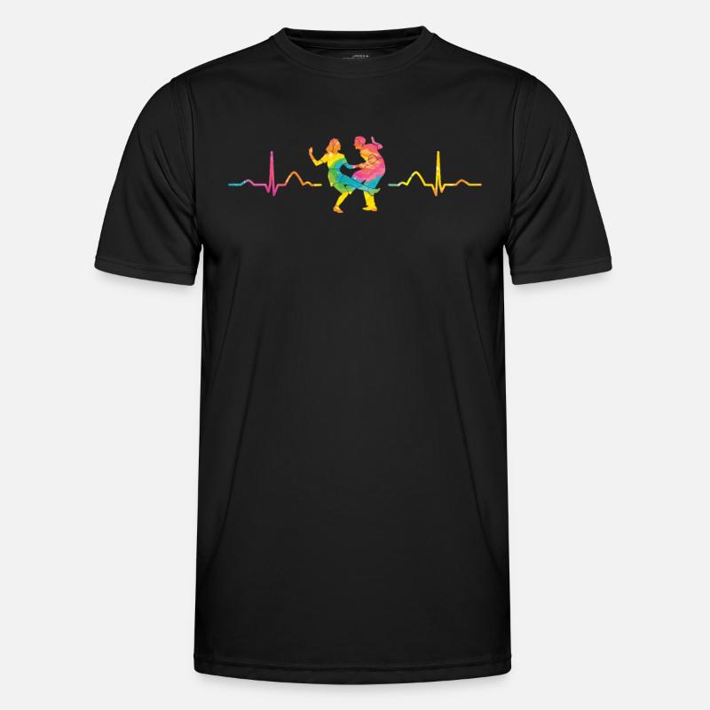 Dancing Heartbeat Swing 60s Boogie Woogie Men's Functional T-Shirt