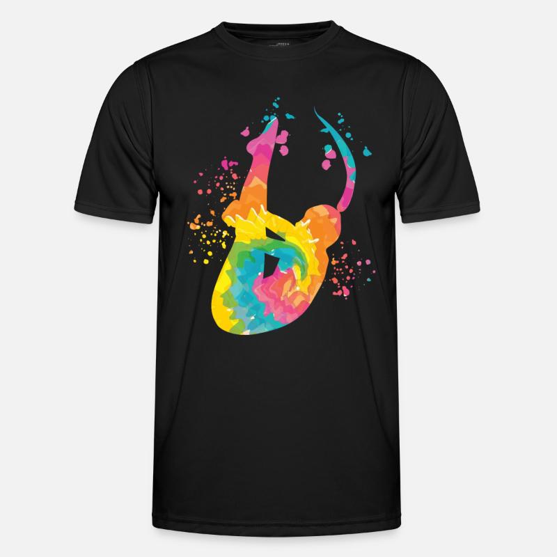 Turmspringen Kunstspringen Synchronspringen - Männer Funktions-T-Shirt - Schwarz
