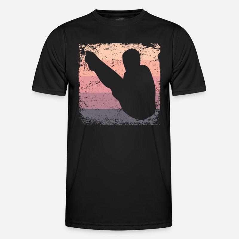 Synchronized Water Diver High Diver - Men's Functional T-Shirt - black