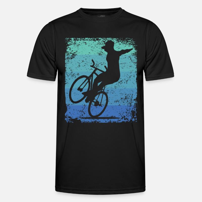 Kunstradfahren Kunstradfahrer - Männer Funktions-T-Shirt - Schwarz