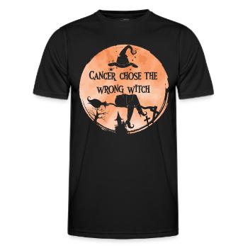 Krebs Hexe Pfirsich Gebärmutterkrebs - Männer Funktions-T-Shirt - Schwarz - Vorne - AI Model Male 178 dark (178cm)