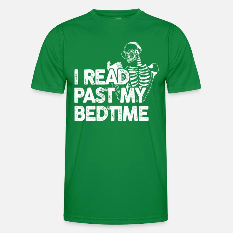 I read Skeleton After Bedtime Men's Functional T-Shirt