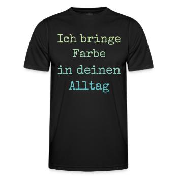 I Bring Paint Painter Dad Varnisher - Men's Functional T-Shirt - black - Front - AI Model Male 178 dark (178cm)