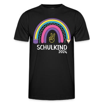 Rentrée scolaire Premier jour d’école enfant 2024 - T-shirt sport Homme - noir - Devant - AI Model Male 178 dark (178cm)