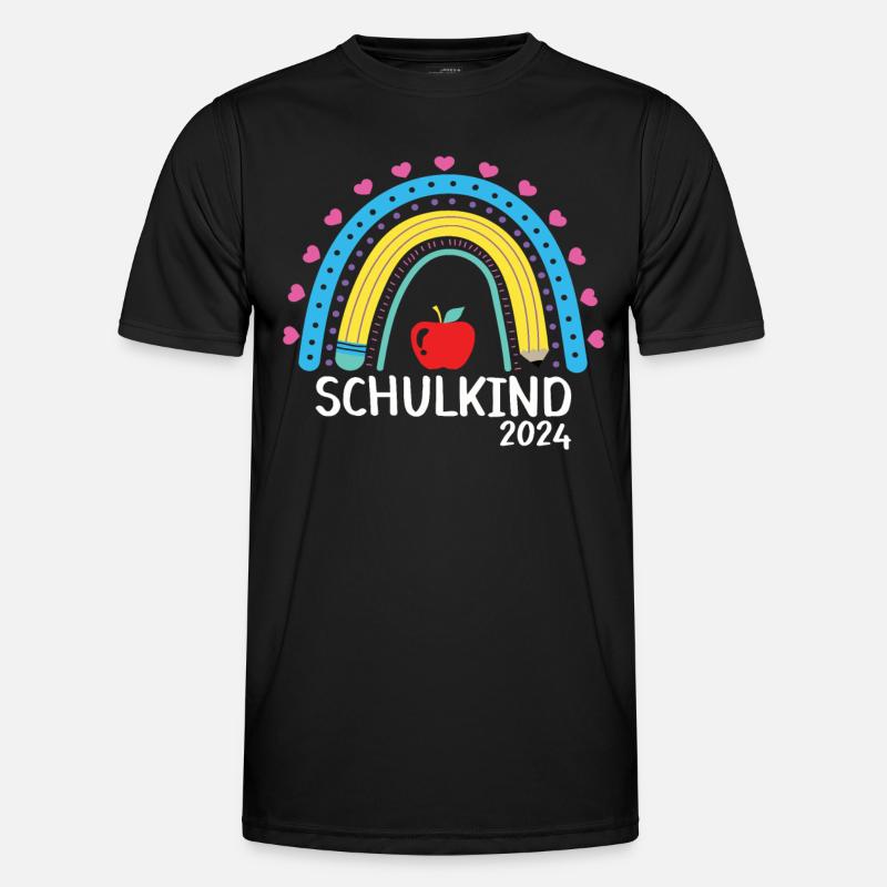 Schulanfang Einschulung Schulkind 2024 - Männer Funktions-T-Shirt - Schwarz