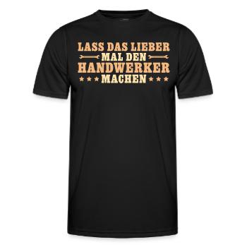Handwerk Meister Mechatroniker Handwerker - Männer Funktions-T-Shirt - Schwarz - Vorne - AI Model Male 178 dark (178cm)