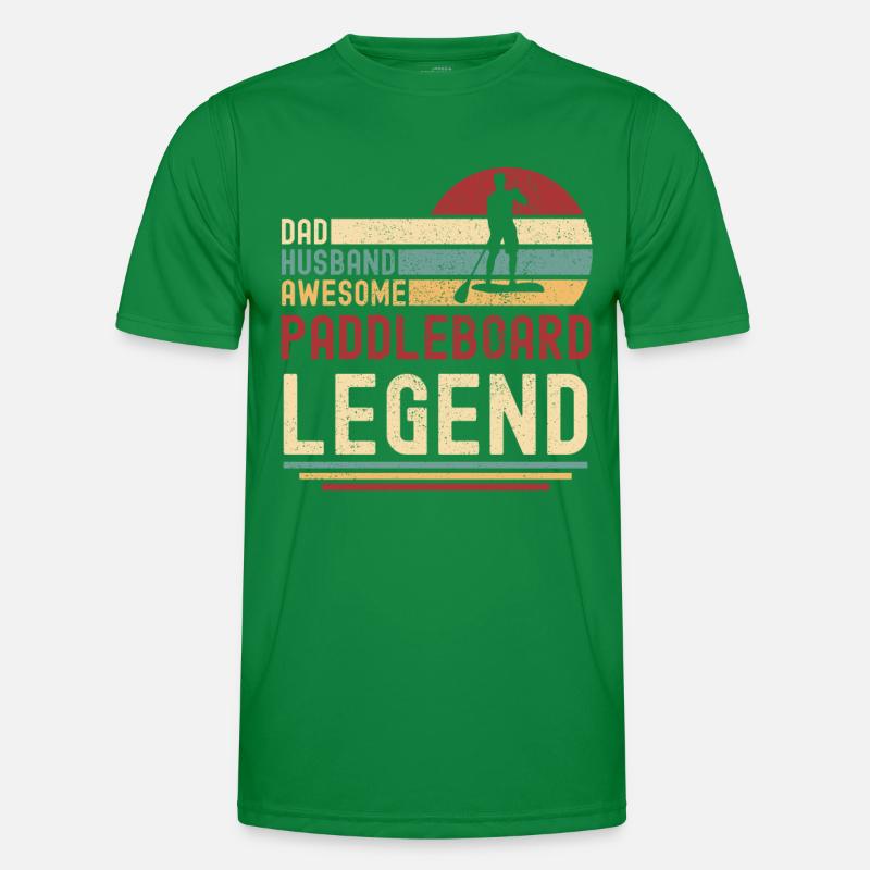 Papa Ehemann Paddleboard Legende vintage retro Männer Funktions-T-Shirt
