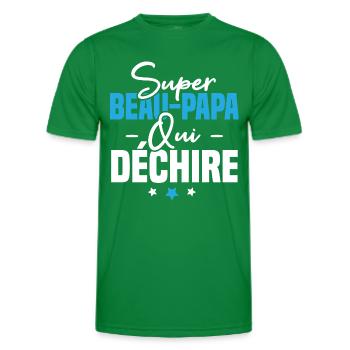 Super beau papa qui déchire - T-shirt sport Homme - vert - Devant - AI Model Male 178 dark (178cm)