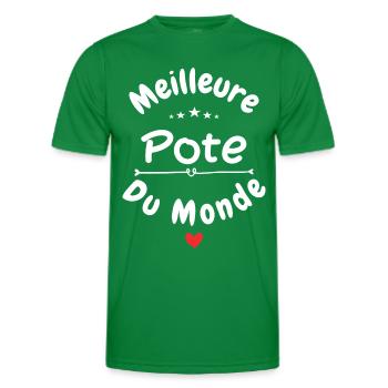 Meilleure pote du monde - T-shirt sport Homme - vert - Devant - AI Model Male 178 dark (178cm)