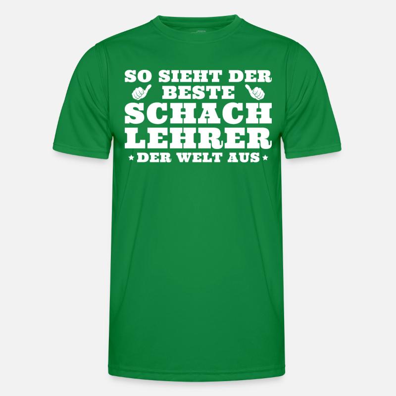 Bester Schachlehrer der Welt Männer Funktions-T-Shirt