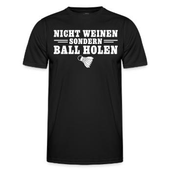 Badminton Spieler Nicht weinen - Männer Funktions-T-Shirt - Schwarz - Vorne - AI Model Male 178 dark (178cm)