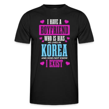 K-Pop-Fan Geschenk Koreanische Popmusik - Männer Funktions-T-Shirt - Schwarz - Vorne - AI Model Male 178 dark (178cm)