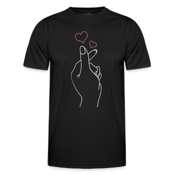 K-Pop-Fan Geschenk Koreanische Popmusik - Männer Funktions-T-Shirt - Schwarz - Vorne - AI Model Male 178 dark (178cm)