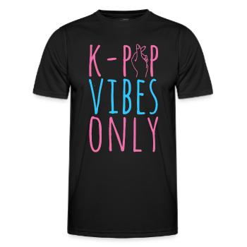 K-Pop-Fan Geschenk Koreanische Popmusik - Männer Funktions-T-Shirt - Schwarz - Vorne - AI Model Male 178 dark (178cm)