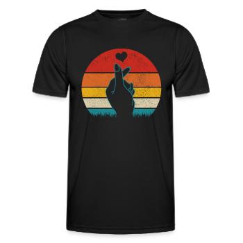 K-Pop Fan Geschenk Koreanische Popmusik - Männer Funktions-T-Shirt - Schwarz - Vorne - AI Model Male 178 dark (178cm)