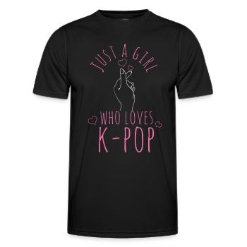 K-Pop-Fan Geschenk Koreanische Popmusik - Männer Funktions-T-Shirt - Schwarz - Vorne - AI Model Male 178 dark (178cm)