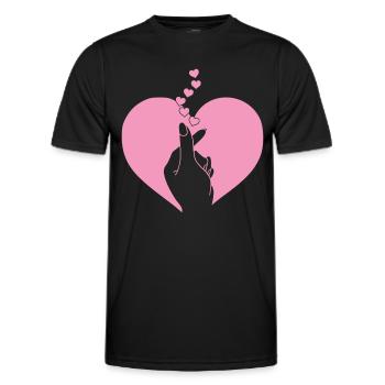 K-Pop-Fan Geschenk Koreanische Popmusik - Männer Funktions-T-Shirt - Schwarz - Vorne - AI Model Male 178 dark (178cm)