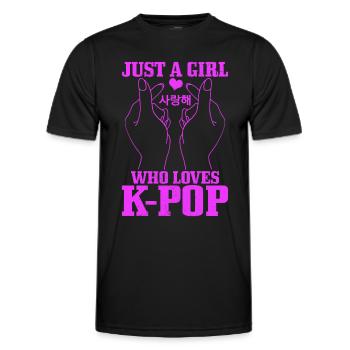 K-Pop Fan Geschenk Koreanische Popmusik - Männer Funktions-T-Shirt - Schwarz - Vorne - AI Model Male 178 dark (178cm)