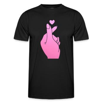 K-Pop-Fan Geschenk Koreanische Popmusik - Männer Funktions-T-Shirt - Schwarz - Vorne - AI Model Male 178 dark (178cm)