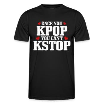 K-Pop-Fan Geschenk Koreanische Popmusik - Männer Funktions-T-Shirt - Schwarz - Vorne - AI Model Male 178 dark (178cm)