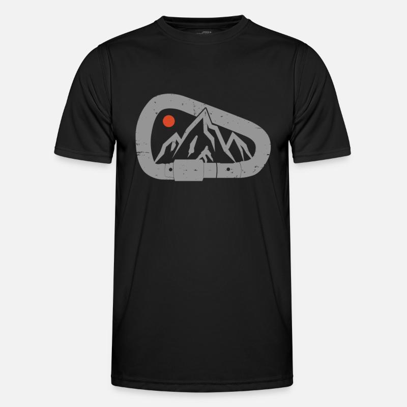 Climbing Bouldering Climber Gift - Men's Functional T-Shirt - black