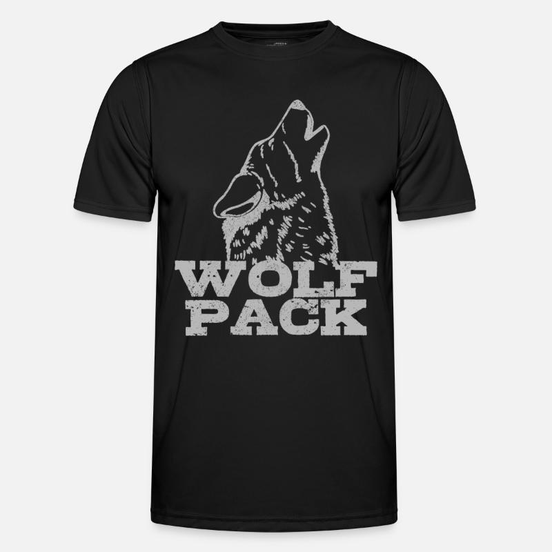 Wolf Pack Geschenk Männer Funktions-T-Shirt