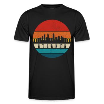 Atlanta Georgia - Männer Funktions-T-Shirt - Schwarz - Vorne - AI Model Male 178 dark (178cm)