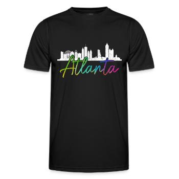 Atlanta Georgia - Männer Funktions-T-Shirt - Schwarz - Vorne - AI Model Male 178 dark (178cm)