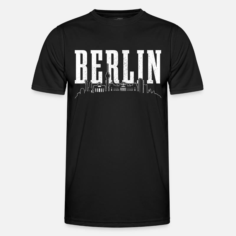 Berlin Skyline Germany - Men's Functional T-Shirt - black