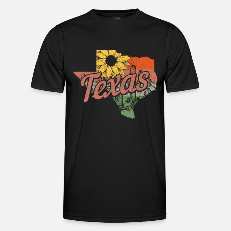 Texas Männer Funktions-T-Shirt