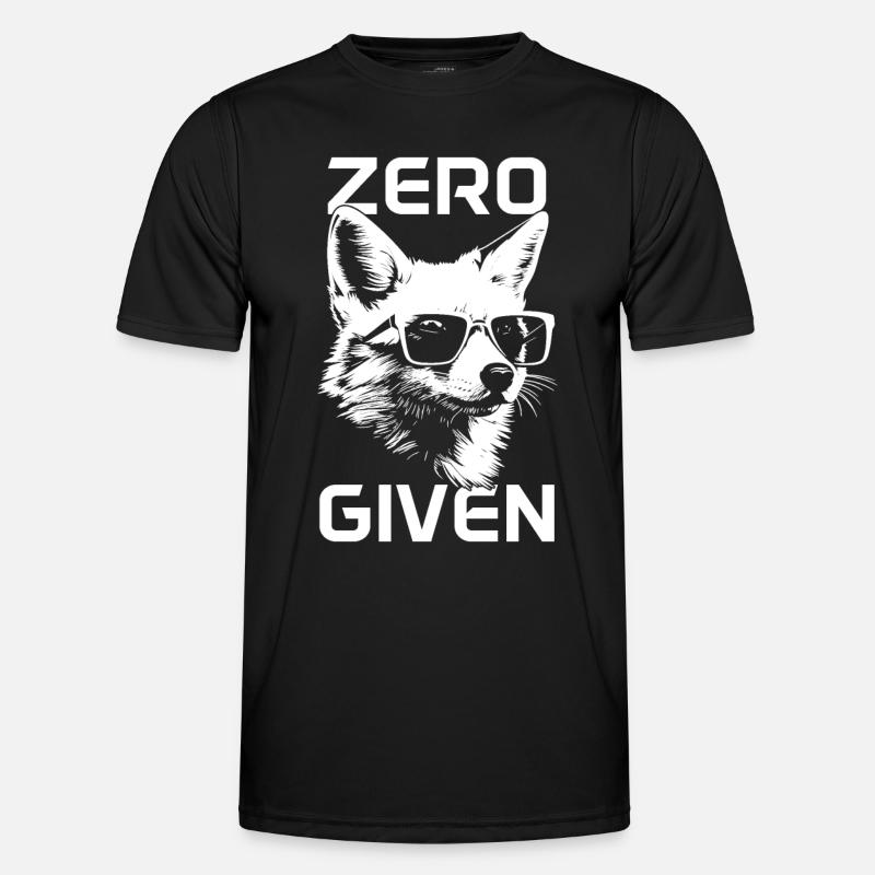 Fox Zero Fox Given Funny - Men's Functional T-Shirt - black