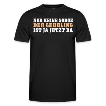 Lehrling Handwerk Ausbildung Auszubildender - Männer Funktions-T-Shirt - Schwarz - Vorne - AI Model Male 178 dark (178cm)