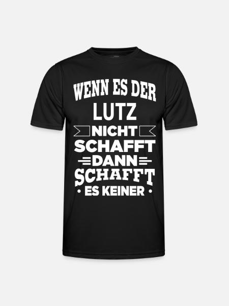 LUTZ - Männer Funktions-T-Shirt - Schwarz