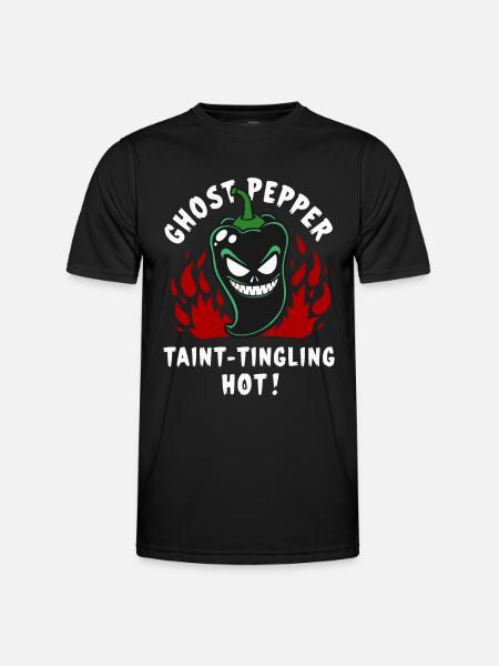 Ghost Pepper - Männer Funktions-T-Shirt - Schwarz