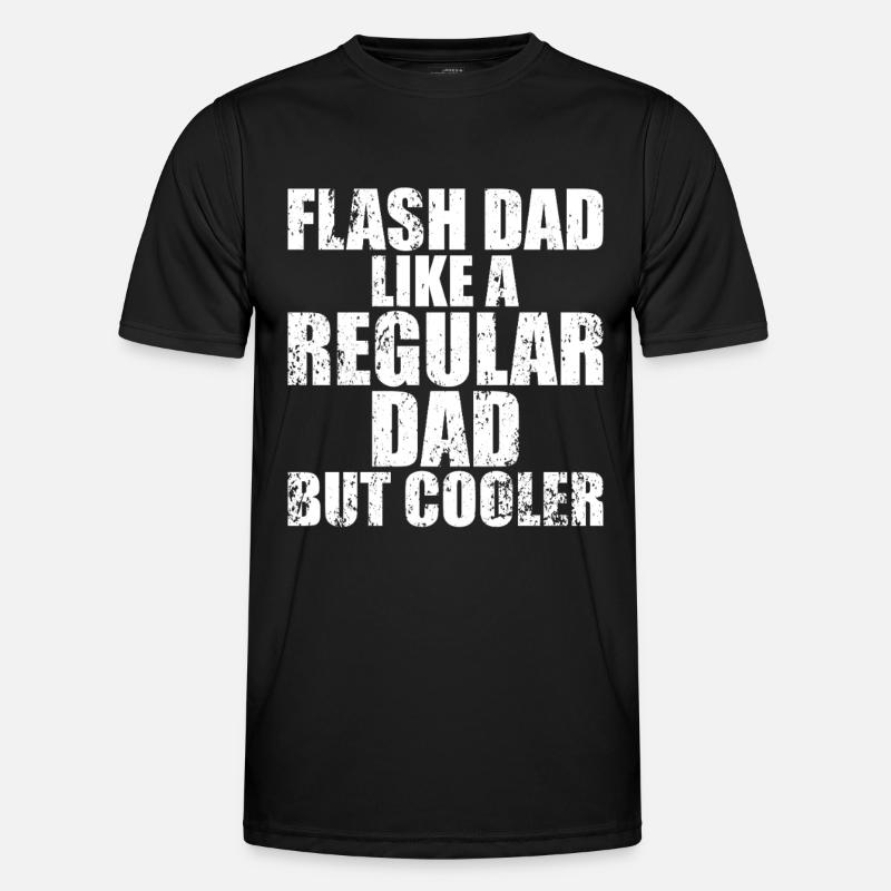 Bouldering Flash Papa Boulderer - Men's Functional T-Shirt - black