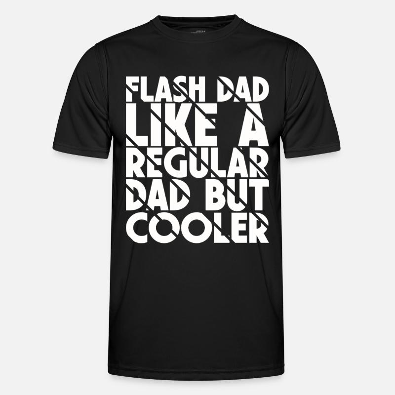Bouldering Flash Papa Boulderer - Men's Functional T-Shirt - black