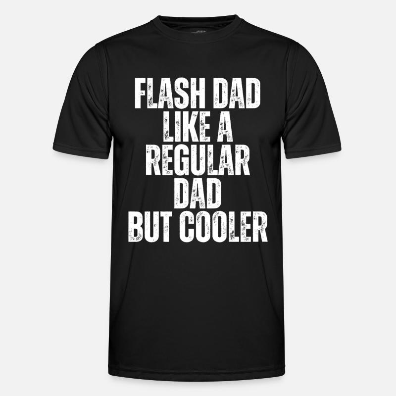 Bouldering Flash Papa Boulderer - Men's Functional T-Shirt - black