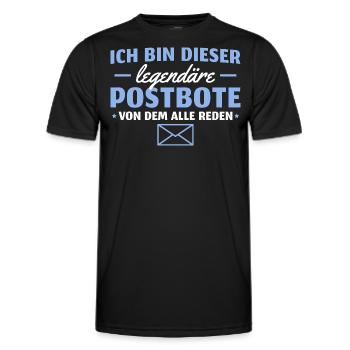 Paketbote Legendärer Postbote - Männer Funktions-T-Shirt - Schwarz - Vorne - AI Model Male 178 dark (178cm)