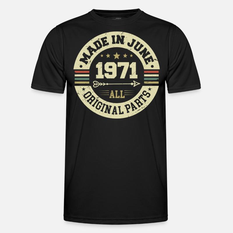 Juni 1971 Geburtstagsgeschenk Juni 1971 Juni 1971 Männer Funktions-T-Shirt
