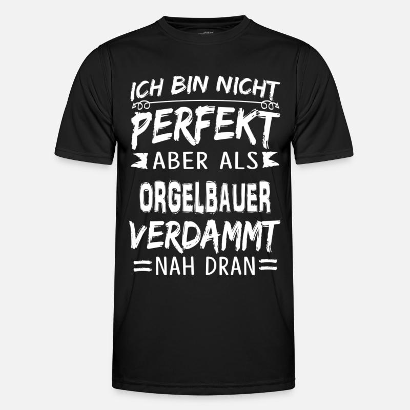 ORGELBAUER - Männer Funktions-T-Shirt - Schwarz