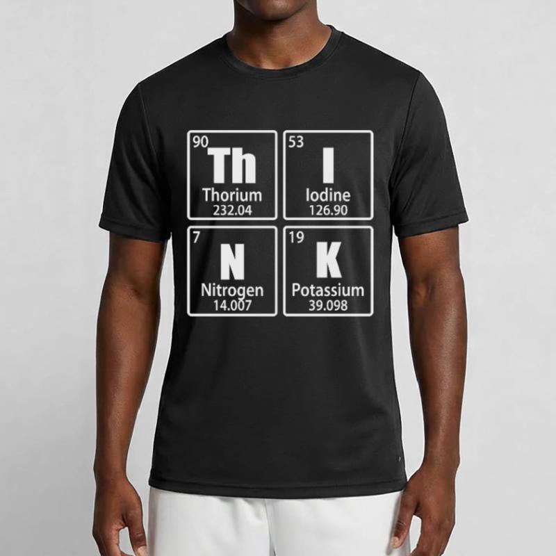 Think - Periodic Table Elements Men's Functional T-Shirt