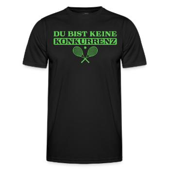Tennis Du bist keine Konkurrenz Tennisspieler - Männer Funktions-T-Shirt - Schwarz - Vorne - AI Model Male 178 dark (178cm)