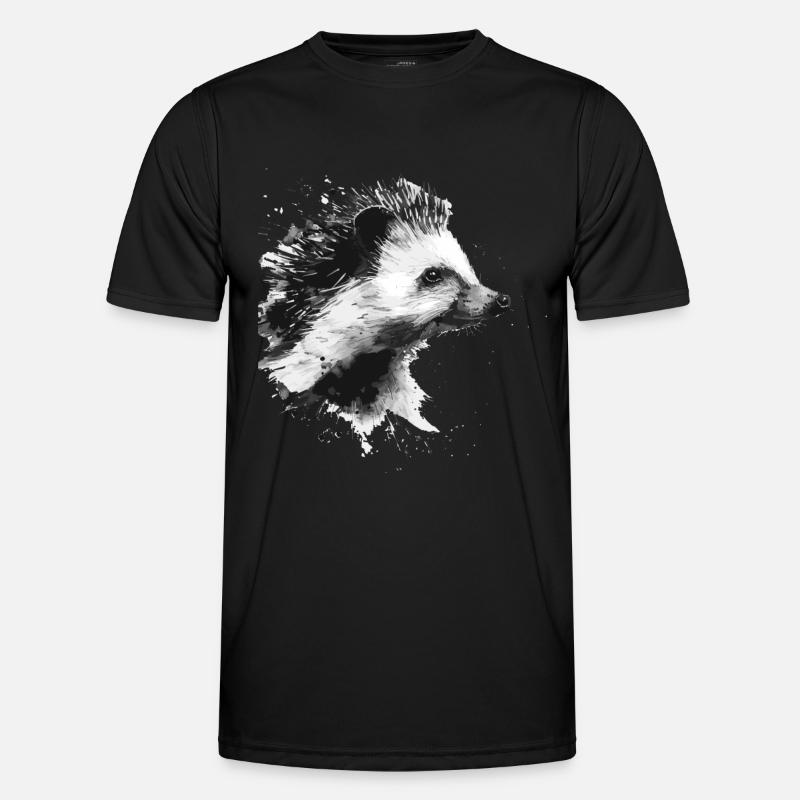 Hedgehog - Men's Functional T-Shirt - black