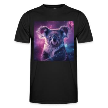 Koala - Männer Funktions-T-Shirt - Schwarz - Vorne - AI Model Male 178 dark (178cm)