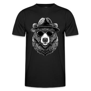 Porter - T-shirt sport Homme - noir - Devant - AI Model Male 178 dark (178cm)