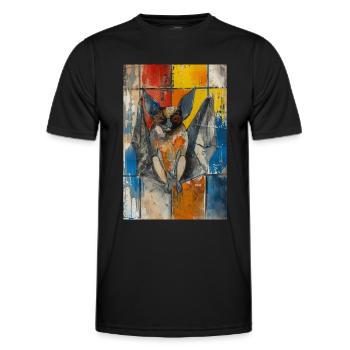 Schläger - Männer Funktions-T-Shirt - Schwarz - Vorne - AI Model Male 178 dark (178cm)